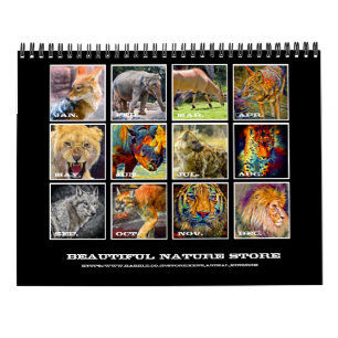 Animals Art Calendar (Type-C)