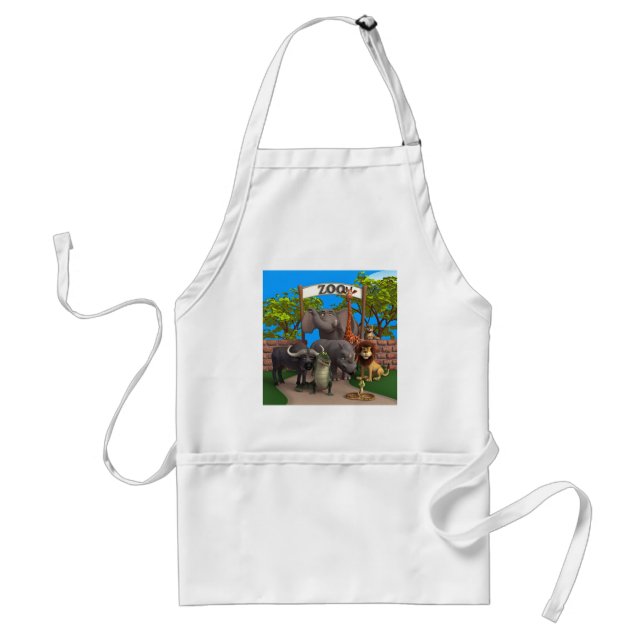 Animals at the Zoo Standard Apron (Front)