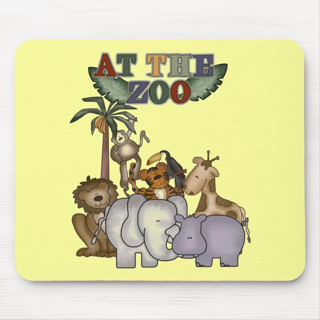 Animals at the Zoo Tshirts and Gifts Mouse Pad (Front)