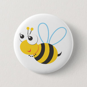 Animals - Bee 2 Inch Round Button