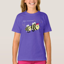 Animals, Bee Musical Purple Kids' T-Shirt