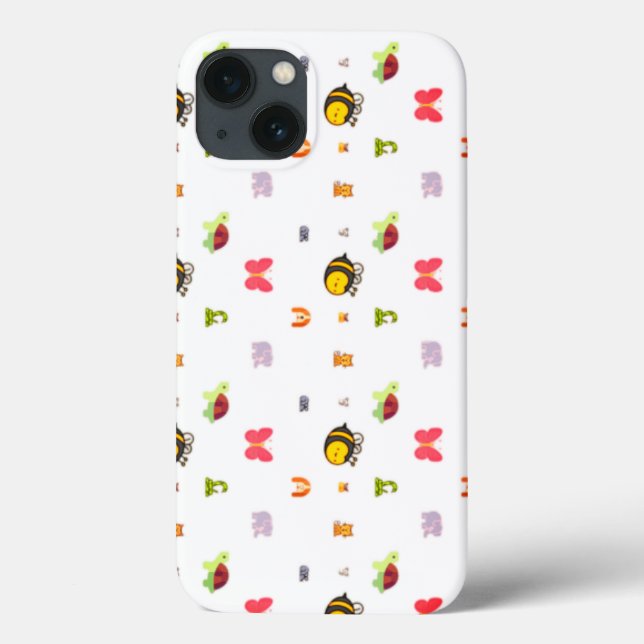 Animals, bees, elephants Case-Mate iPhone case (Back)