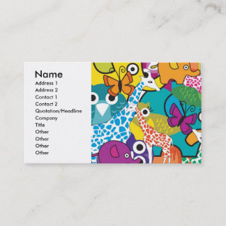 animals business card
