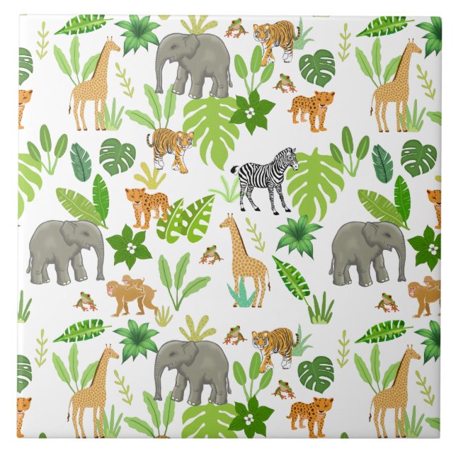 Animals Ceramic Tile (Front)