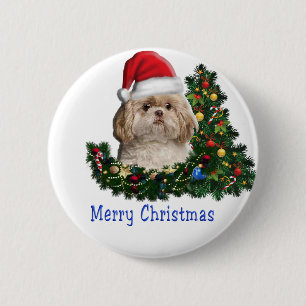 Animals Christmas 2 Inch Round Button