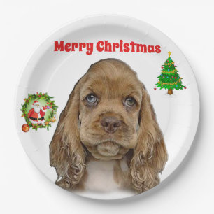 Animals Christmas Paper Plate