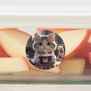 Animals drinking cute coffee