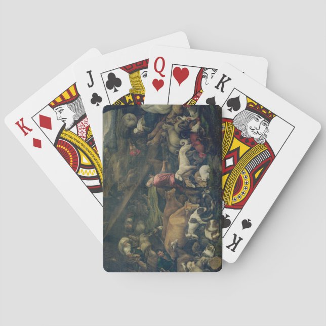 Animals Entering the Ark (oil on canvas) Playing Cards (Back)