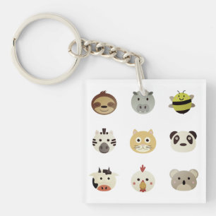 Animals, Farm, Animal Keychain