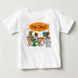 Animals First Birthday Baby T-Shirt