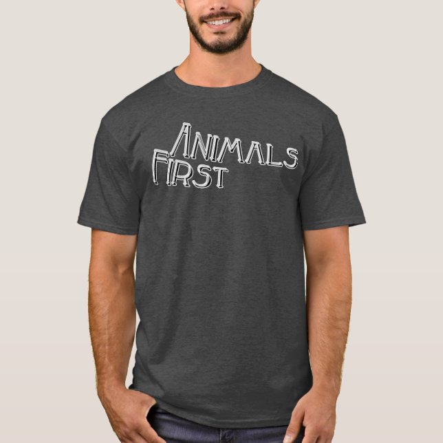 Animals first girl T-Shirt (Front)