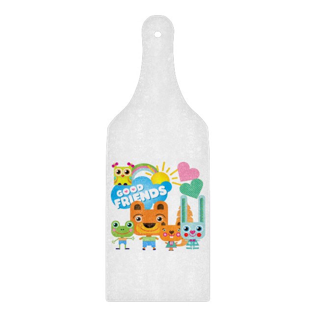 Animals Good Friends Cutting Board (Front)