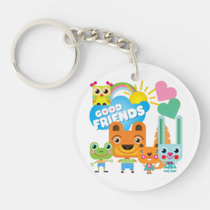 Animals Good Friends Keychain