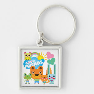 Animals Good Friends Keychain