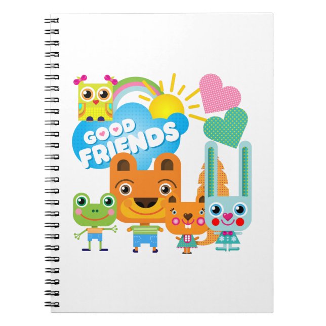 Animals Good Friends Notebook (Front)