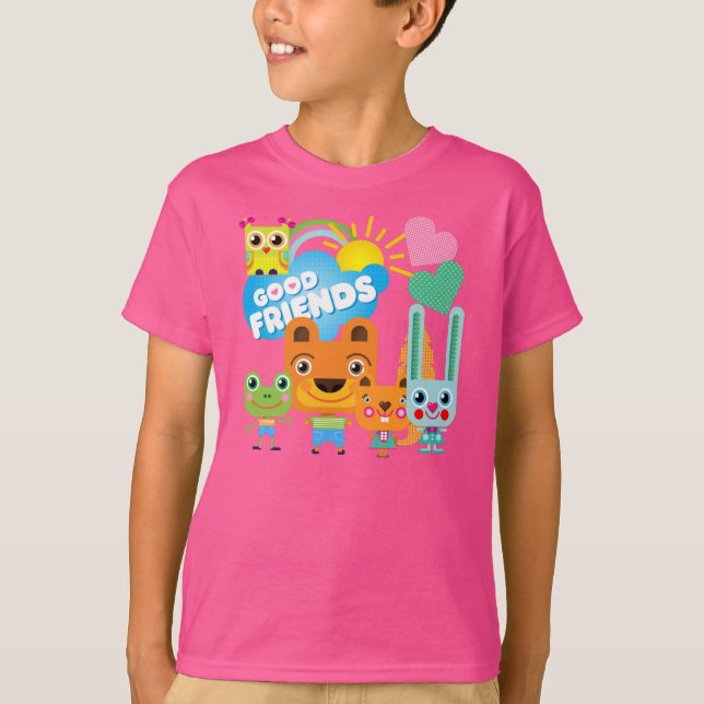 Animals Good Friends T-Shirt (Front)