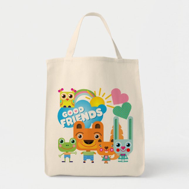 Animals Good Friends Tote Bag (Front)