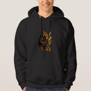 Animals Graphic  Tiger Wearing Sunglasses 4 Hoodie