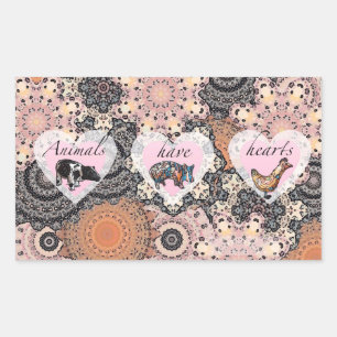 Animals have hearts sticker