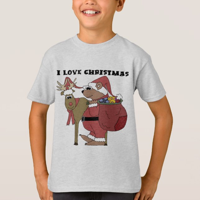 Animals I Love Christmas Tshirts and Gifts (Front)