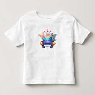 Animals in a car No 2 Toddler T-shirt