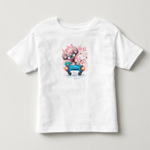 Animals in a car No 3  Toddler T-shirt