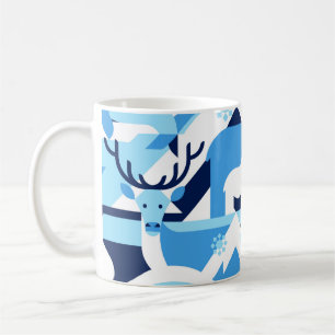 Animals in Arctical, Polar - abstract pattern, sea Coffee Mug
