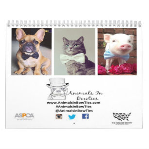 Animals in Bow Ties 2015 Calendar