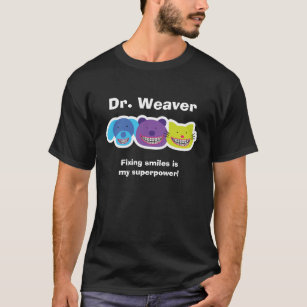 Animals in Braces Personalized Orthodontists T-Shirt