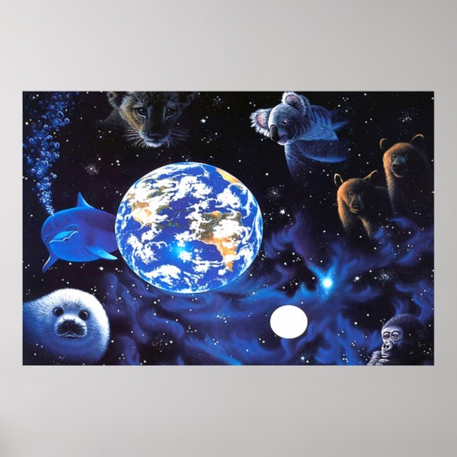 Animals in space poster (Front)