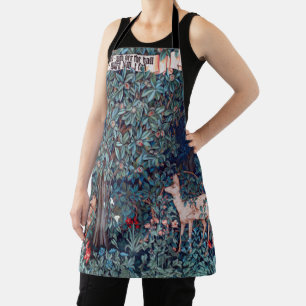 Animals in The Forest, William Morris Apron