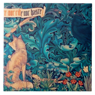 Animals in The Forest, William Morris Ceramic Tile