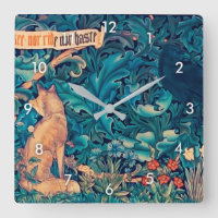 Animals in The Forest, William Morris Square Wall 