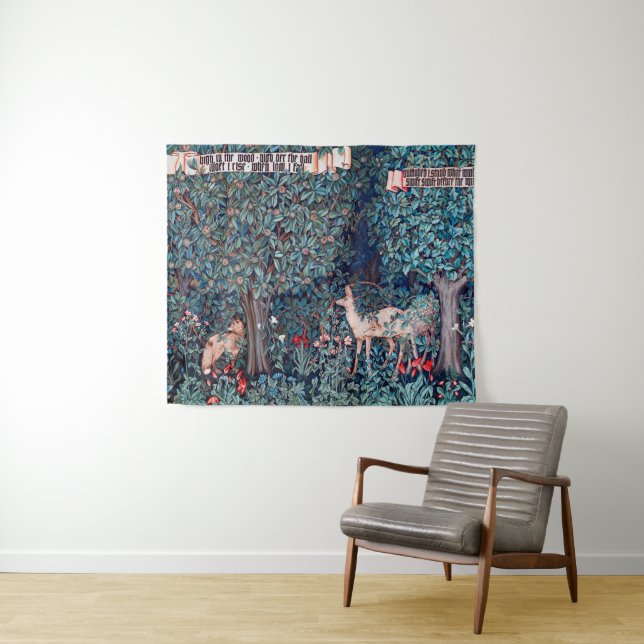 Animals in The Forest, William Morris Tapestry (In Situ (Horizontal))