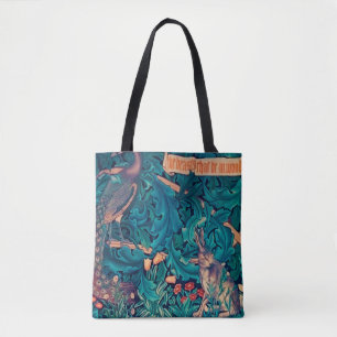 Animals in The Forest, William Morris Tote Bag