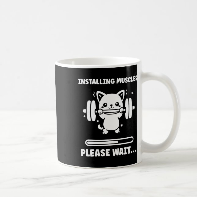 Animals Installing Muscles Fitness Bodybuilding Ca Coffee Mug (Right)