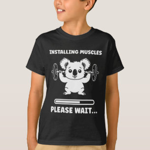 Animals Installing Muscles Fitness Bodybuilding Ko T-Shirt