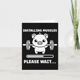 Animals Installing Muscles Fitness Bodybuilding Pi Card