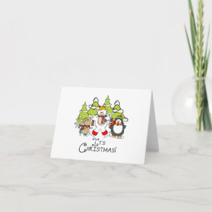 Animals It's Christmas Note Card
