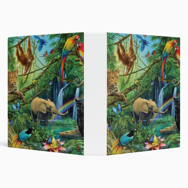 Animals living together throw pillow binder (Background)