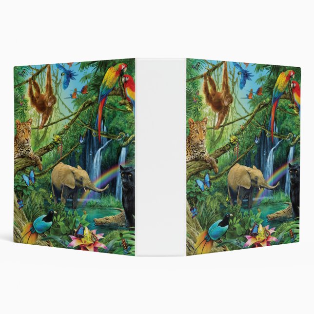 Animals living together throw pillow binder (Background)
