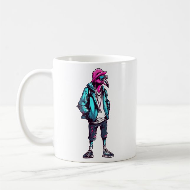 Animals Lover Flamingo Fashionable Gift Coffee Mug (Left)