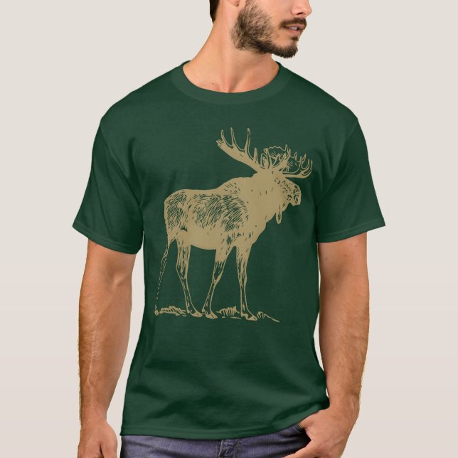 Animals Moose gift T-Shirt (Front)