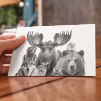 Animals of Alaska Portrait Bear Moose Wolf
