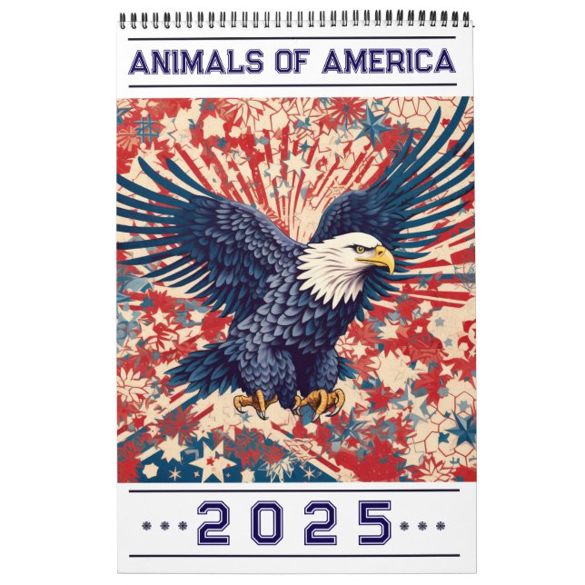 Animals of America 2025 Calendar (Cover)