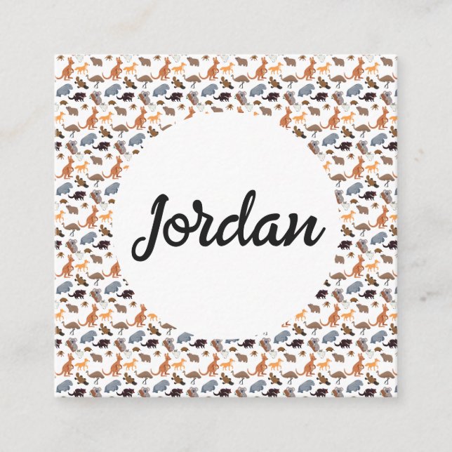 Animals of Australia Aussie Wildlife Enclosure Card (Front)