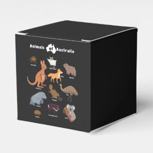 Animals of Australia Aussie Wildlife Favor Box