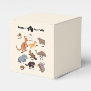 Animals of Australia Aussie Wildlife Favor Box