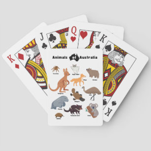 Animals of Australia Aussie Wildlife Playing Cards
