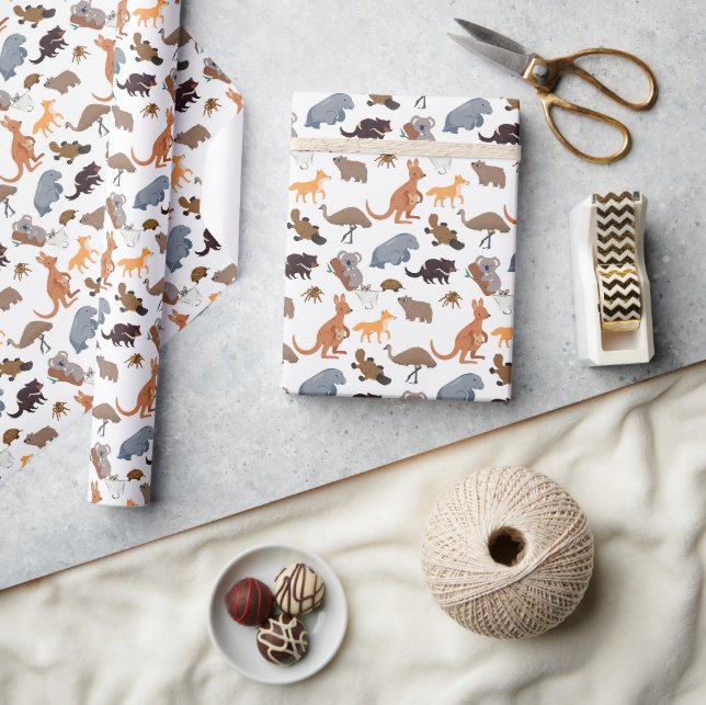 Animals of Australia Aussie Wildlife Wrapping Paper (Crafts)